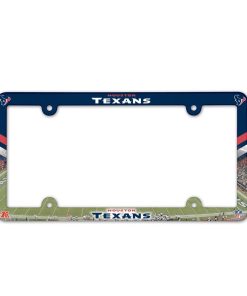 Houston Texans Color Plastic License Plate Frame