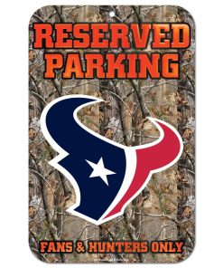 Houston Texans Realtree Reserved Parking Sign