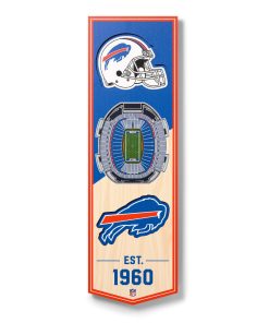 Buffalo Bills 6 x 19 3D Stadium Banner