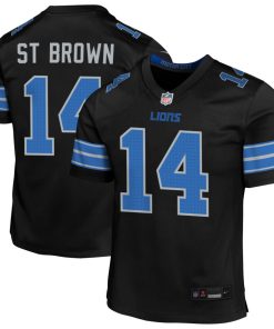 Lions St. Brown Nike Youth Player Jersey