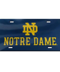 Notre Dame License Plate