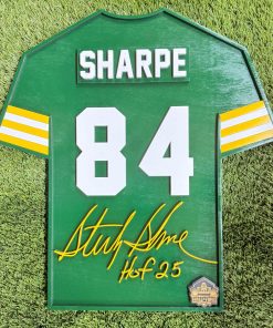 Sterling Sharpe Packers Class of 2025 Wood Jersey 3D Sign - DS