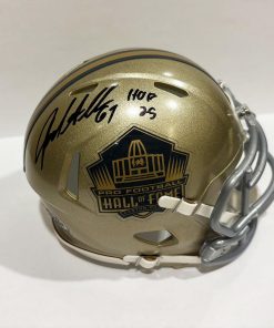 Jared Allen Autographed Hall of Fame Gold Mini Helmet