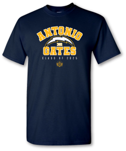 Antonio Gates Chargers Class of 2025 Enshrinee T-Shirt