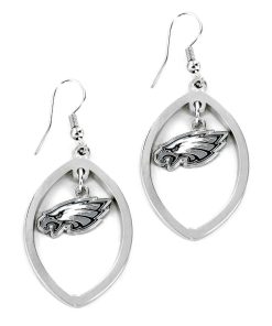 Philadelphia Eagles Football Cutout Earrings
