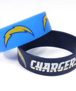 Los Angeles Chargers Two Pack Wide Bracelets