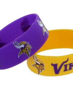 Minnesota Vikings Two Pack Wide Bracelets