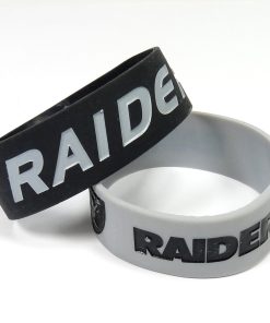 Las Vegas Raiders Two Pack Wide Bracelets