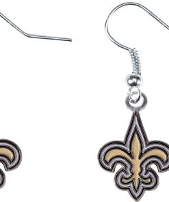 New Orleans Saints Logo Dangler Earrings