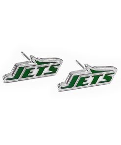 New York Jets Post Logo Earrings