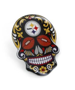 Pittsburgh Steelers Sugar Skull Lapel Pin