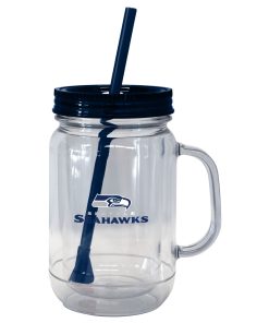 Seattle Seahawks 20oz. Mason Straw Tumbler