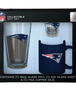 New England Patriots 3pc. Drinkware Gift Set