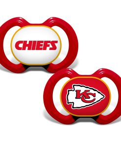 Kansas City Chiefs 2 Pack Baby Pacifiers