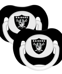 Las Vegas Raiders 2 Pack Baby Pacifiers