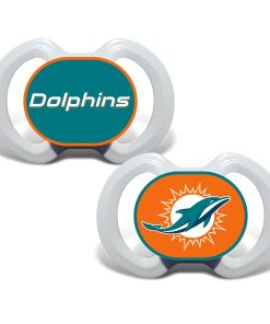 Miami Dolphins 2 Pack Baby Pacifiers