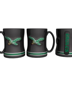 Philadelphia Eagles Retro Relief Mug - Black