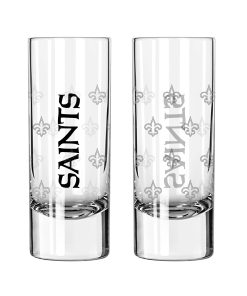 New Orleans Saints 2.5oz. Satin Etch Shooter Glass