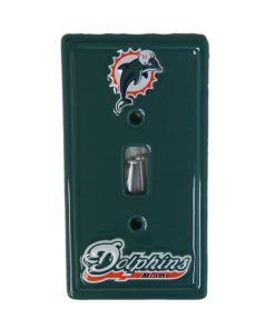 Miami Dolphins Ceramic Switch Plate Cover