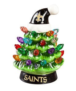 New Orleans Saints 4 Mini LED Christmas Tree Ornament
