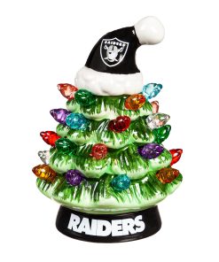 Las Vegas Raiders 4 Mini LED Christmas Tree Ornament