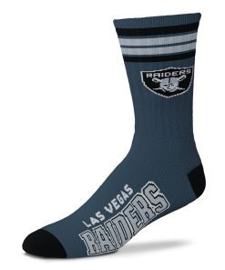 Las Vegas Raiders 4 Stripe Deuce Sock Alternate - Large
