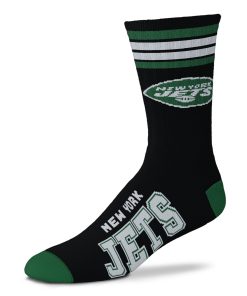 New York Jets 4 Stripe Deuce Sock Alternate - Large
