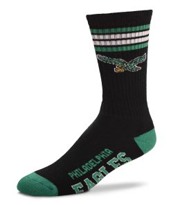 Philadelphia Eagles Retro 4 Stripe Deuce Sock Alternate - Large