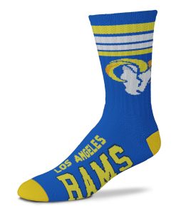 Los Angeles Rams 4 Stripe Deuce Socks - Large