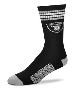 Las Vegas Raiders 4 Stripe Deuce Socks - Medium