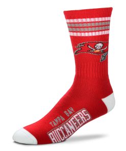 Tampa Bay Buccaneers 4 Stripe Deuce Socks - Medium