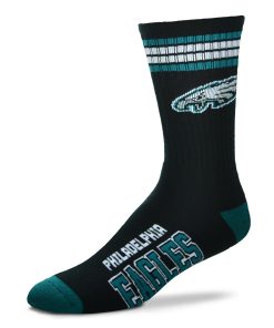 Philadelphia Eagles 4 Stripe Deuce Socks - Youth