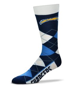 Los Angeles Chargers Argyle Lineup Socks