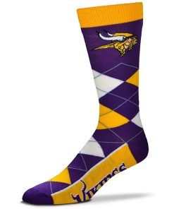 Minnesota Vikings Argyle Lineup Socks