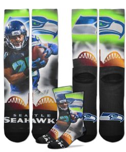 Seattle Seahawks Russell Wilson City Star Player Socks - Medium