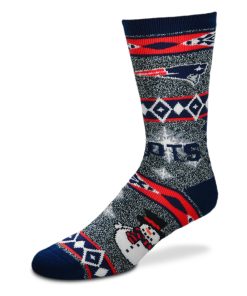 New England Patriots Holiday Blanket Motif Socks