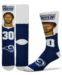 Los Angeles Rams Todd Gurley Player Selfie Socks - Medium