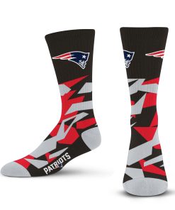 New England Patriots Shattered Camo Socks - Large