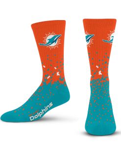 Miami Dolphins Spray Zone Socks - Large