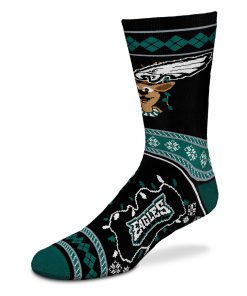 Philadelphia Eagles Sweater Stripe Holiday Socks
