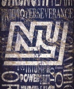 New York Giants 11 x 19 Heritage Word Collage Wooden Sign