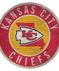 Kansas City Chiefs 12 Circle with State Sign
