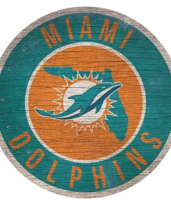 Miami Dolphins 12 Circle with State Sign