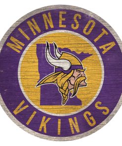 Minnesota Vikings 12 Circle with State Sign