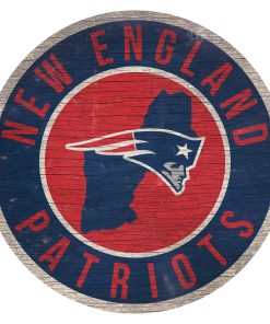 New England Patriots 12 Circle with State Sign