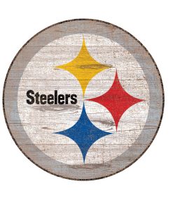 Pittsburgh Steelers 24 Logo Cut Out Wall Sign