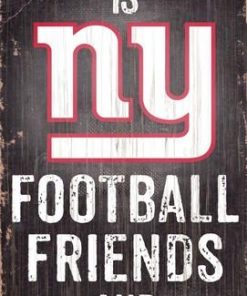New York Giants Football. Friends & Family Wooden Sign