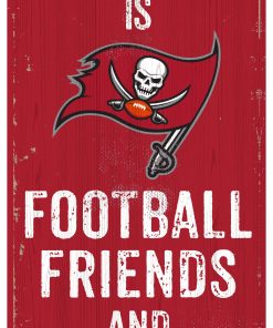 Tampa Bay Buccaneers Football. Friends & Family Wooden Sign