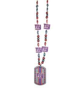 New York Giants Dog Tag Beads