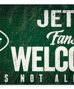 New York Jets Fans Welcome Wooden Sign